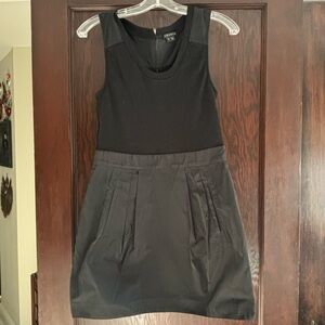 Theory Black Sleeveless Mini Dress
